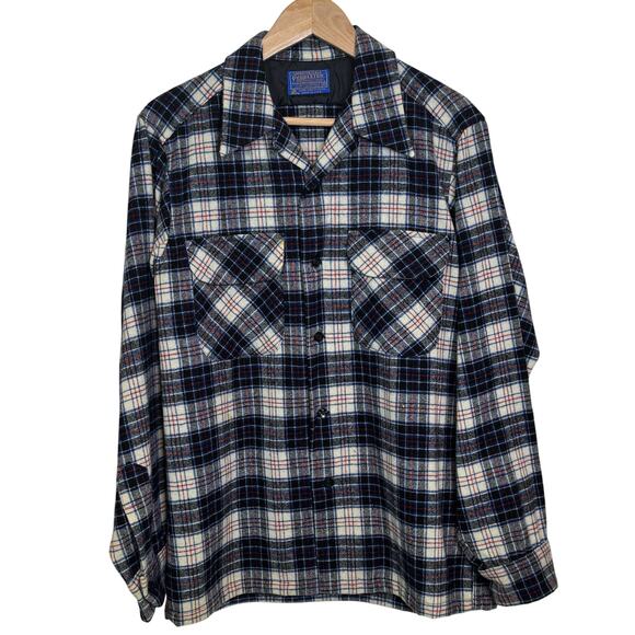Vtg Pendleton The Original Board Shirt 100% Pure Wool Macrae Tartan Medium Shirt - Picture 1 of 10
